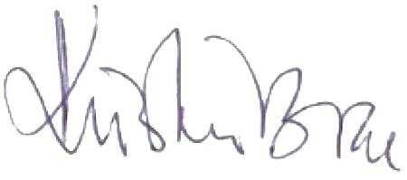 Kristin Braa signature